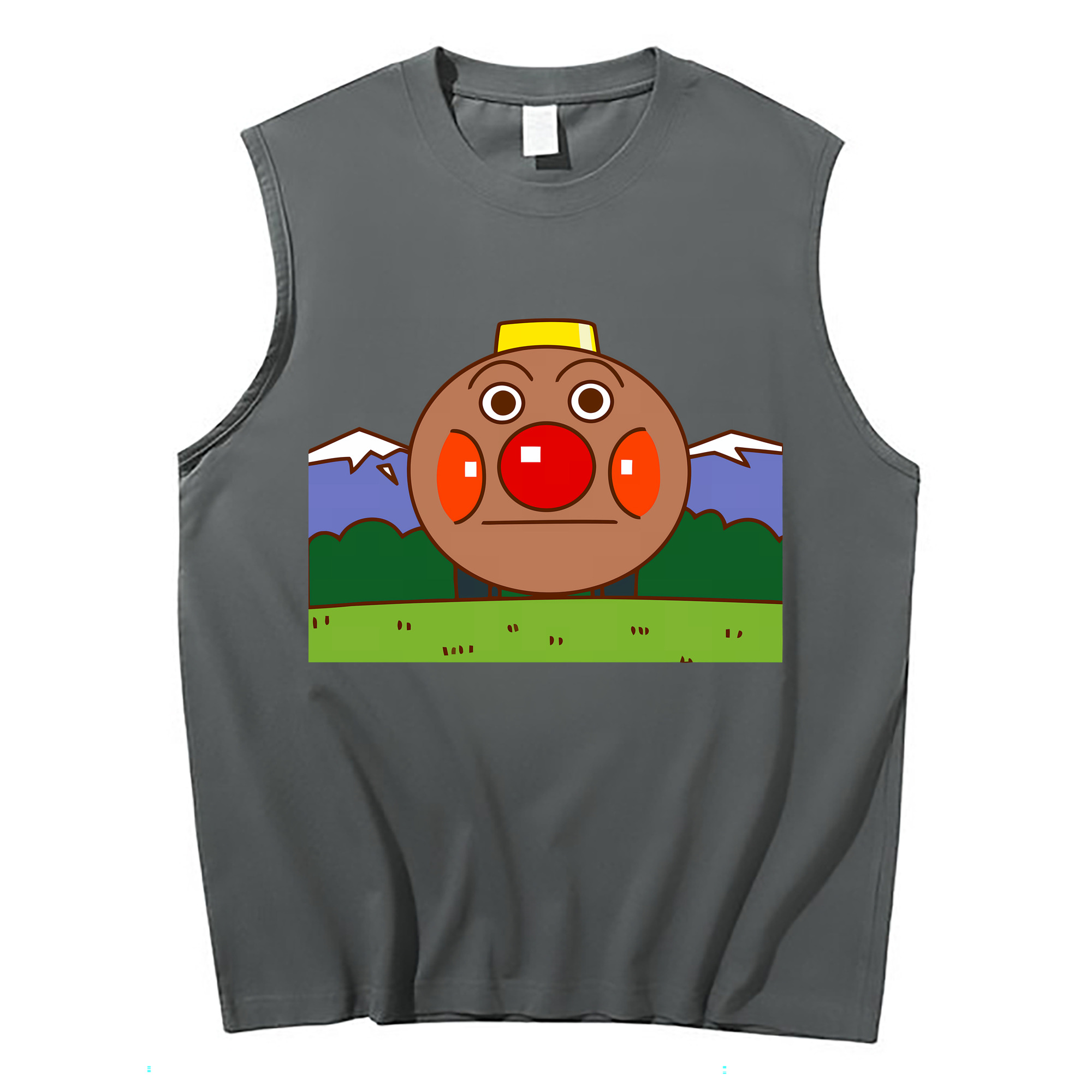 （画像用） アンパンマン Anpanman コットン100％タンクトップ（フロントプリント）